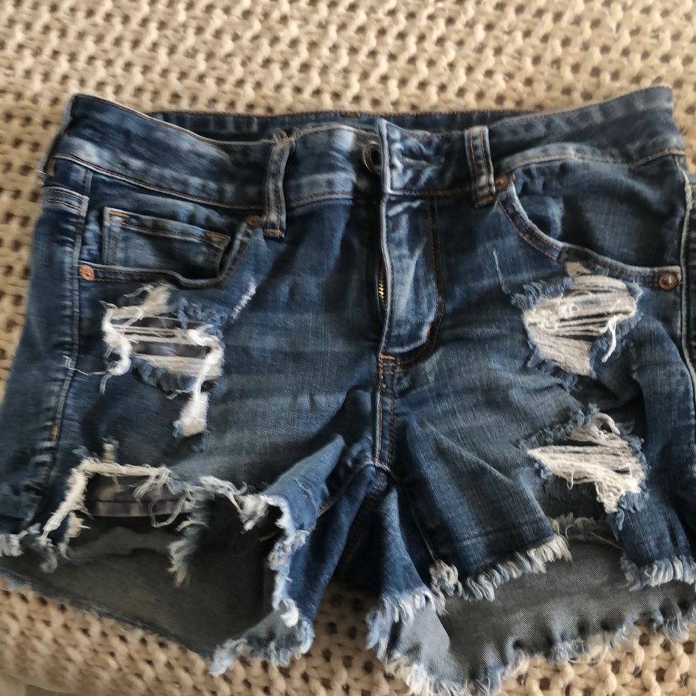 American eagle Jean shorts size 8 super stretch